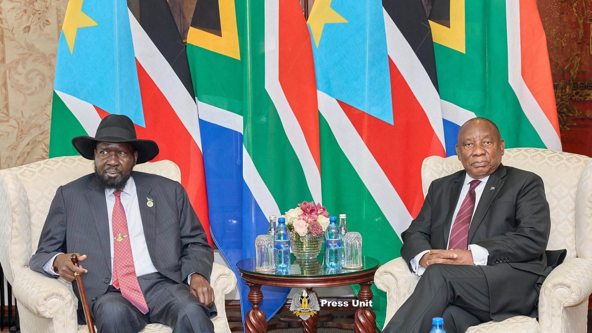 Presidents Kiir, Ramaphosa hold follow-up talks on peace & December polls