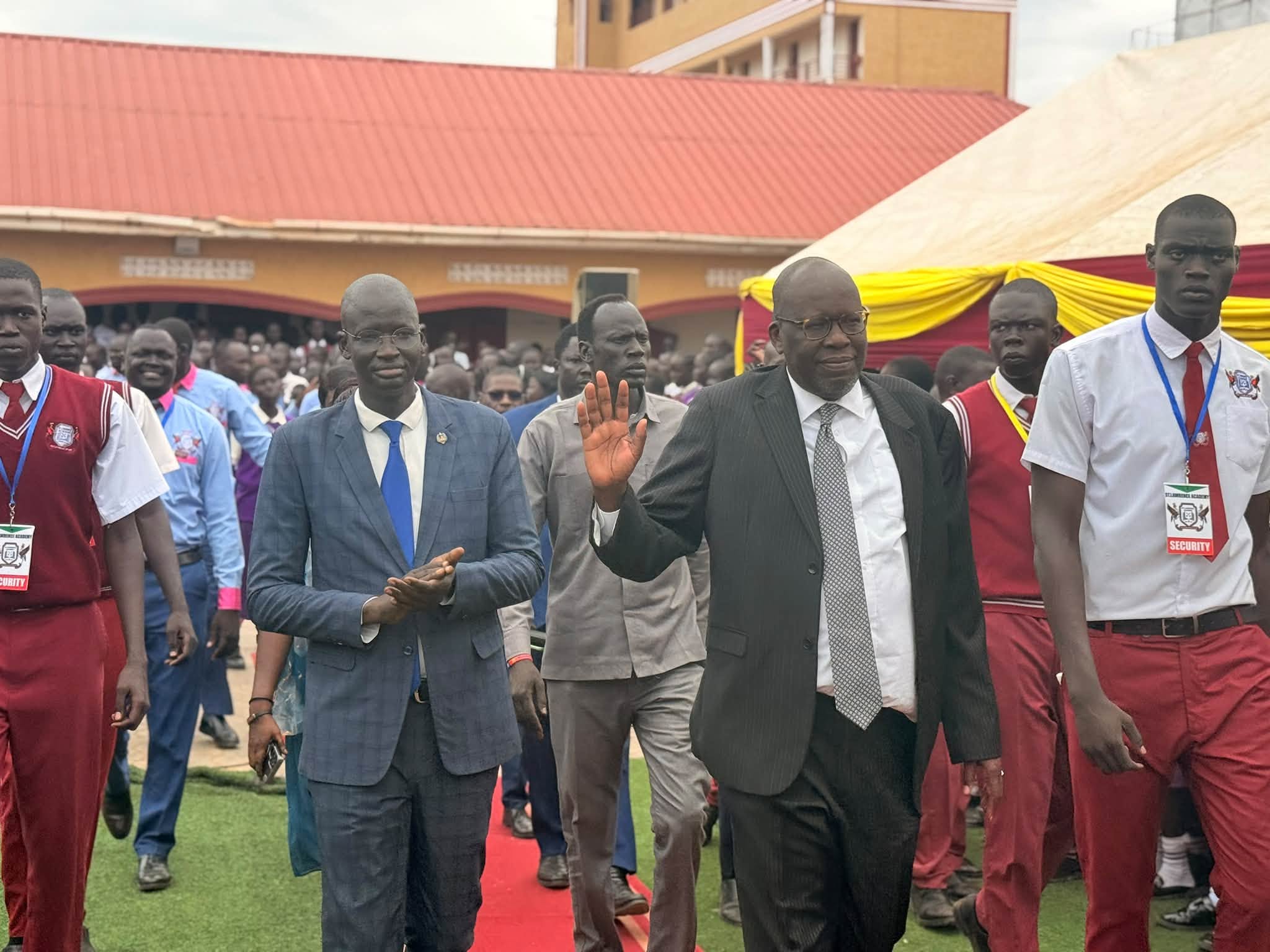 EDUCATION CARETAKER MINISTER VISITS ST. LAWRENCE ACADEMY