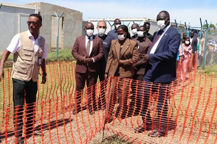 Presidential Special Envoy Visits Ebola preparedness Center, Donates 10 Vehicles