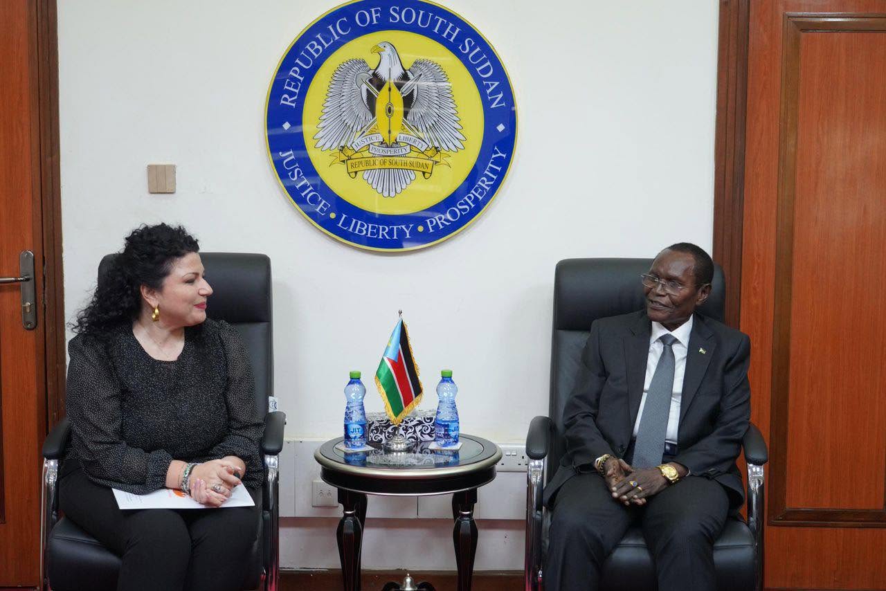 Hon. Amb. Dr. James Pitia Morgan, Minister of Foreign Affairs and International Cooperation held a meeting with Ms. Renata Tallarico, Country Deputy R
