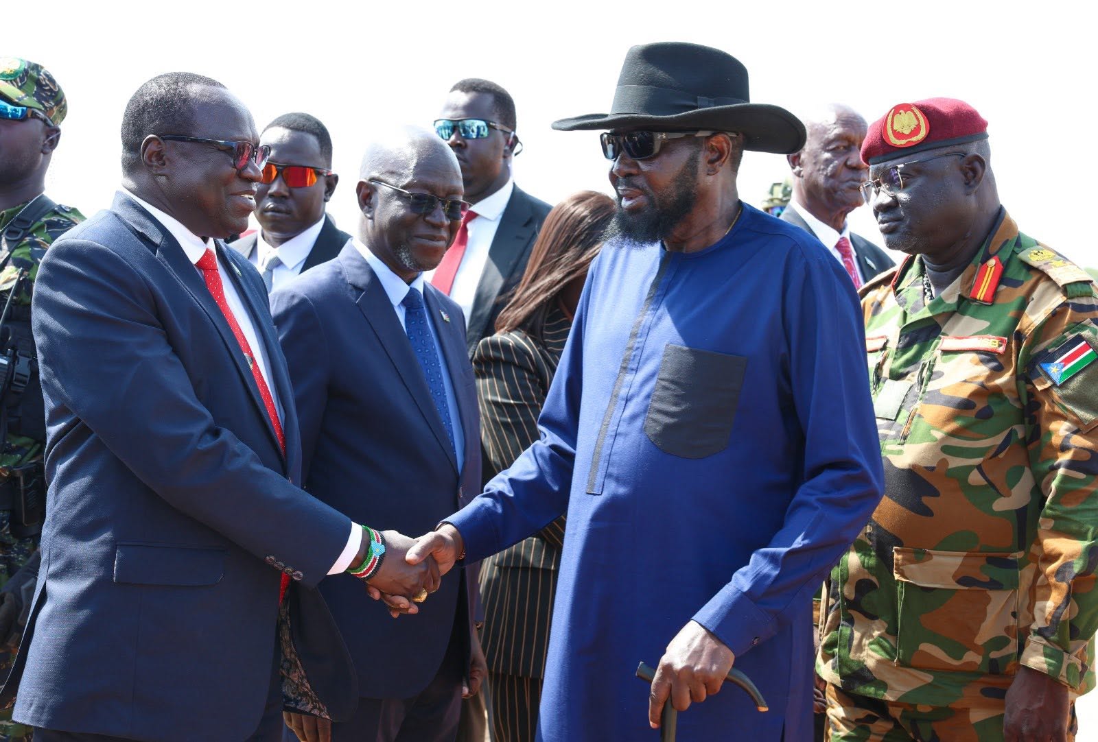 His Excellency, President Salva Kiir Mayardit, returned to Juba on Friday after concluding a week-long visit to Bahr el Ghazal region.
