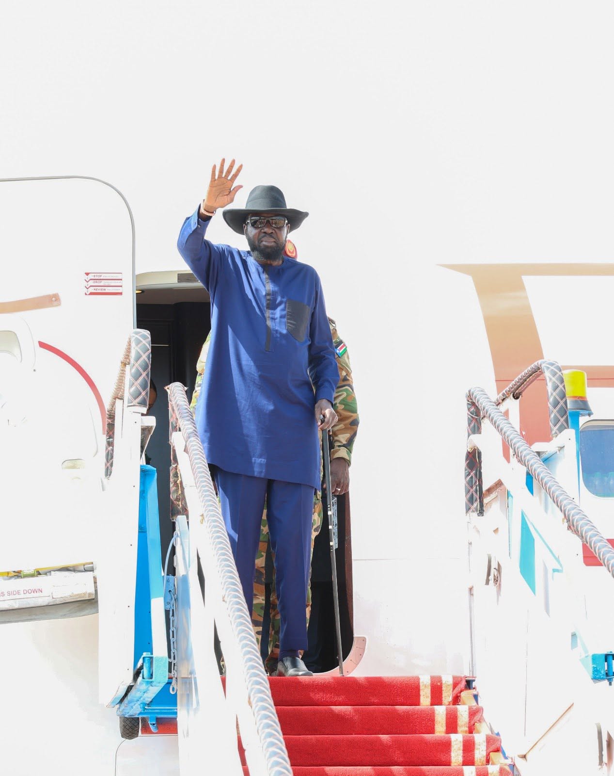 His Excellency, President Salva Kiir Mayardit, returned to Juba on Friday after concluding a week-long visit to Bahr el Ghazal region.