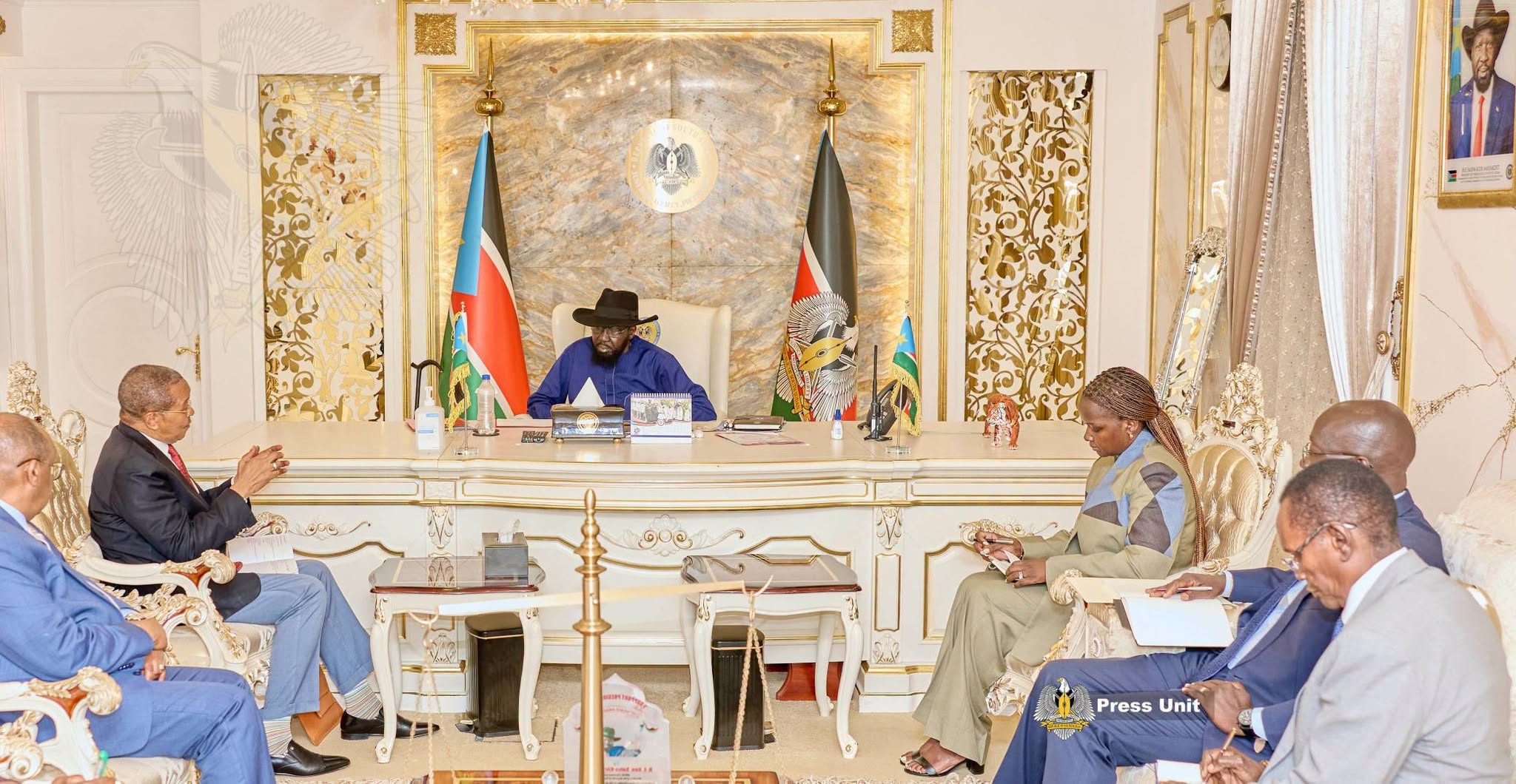 His Excellency Salva Kiir Mayardit, on Thursday held talks with the African Union High Representative for the Horn of Africa and the Red Sea, H.E. Jak