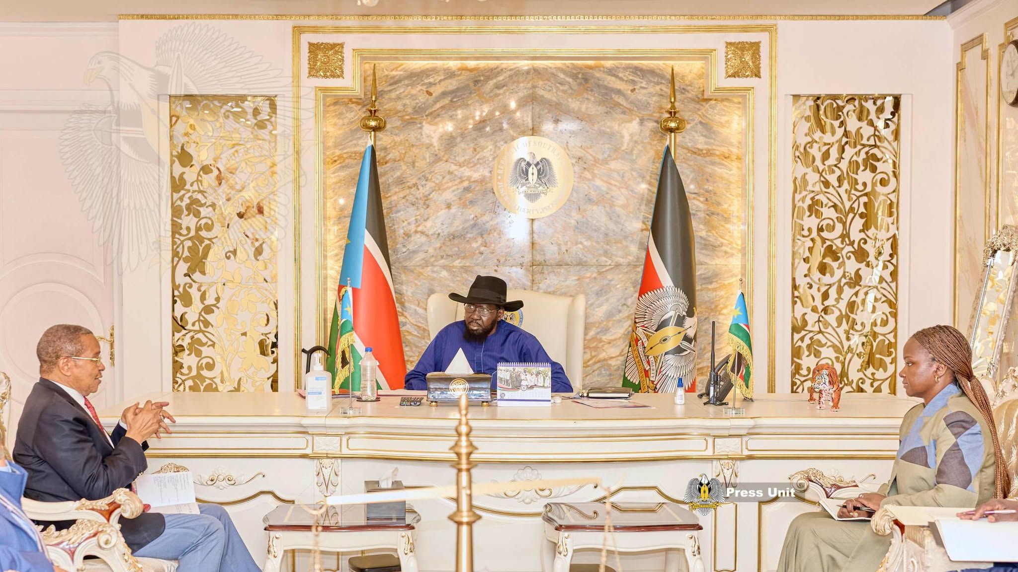 His Excellency Salva Kiir Mayardit, on Thursday held talks with the African Union High Representative for the Horn of Africa and the Red Sea, H.E. Jak