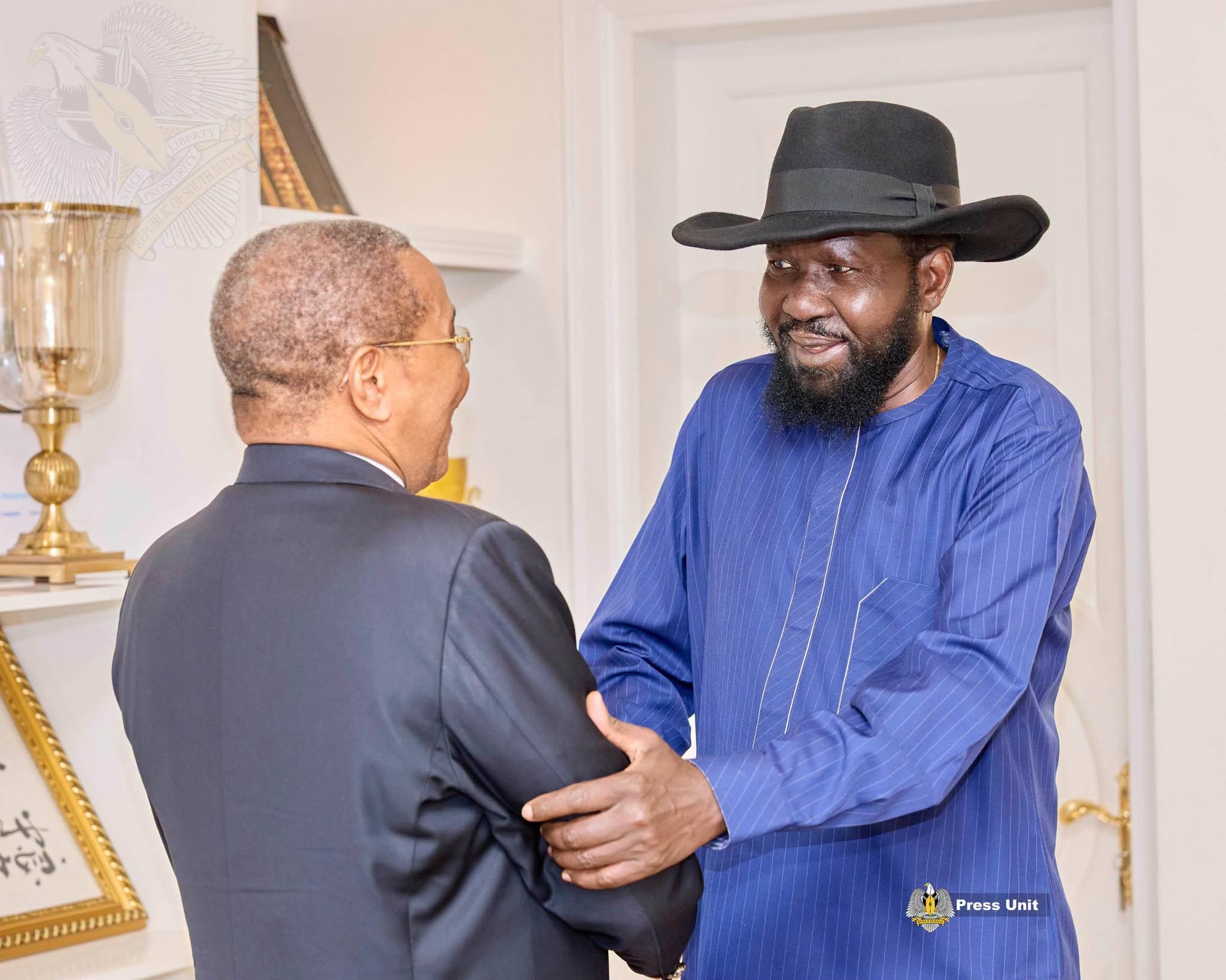 His Excellency Salva Kiir Mayardit, on Thursday held talks with the African Union High Representative for the Horn of Africa and the Red Sea, H.E. Jak