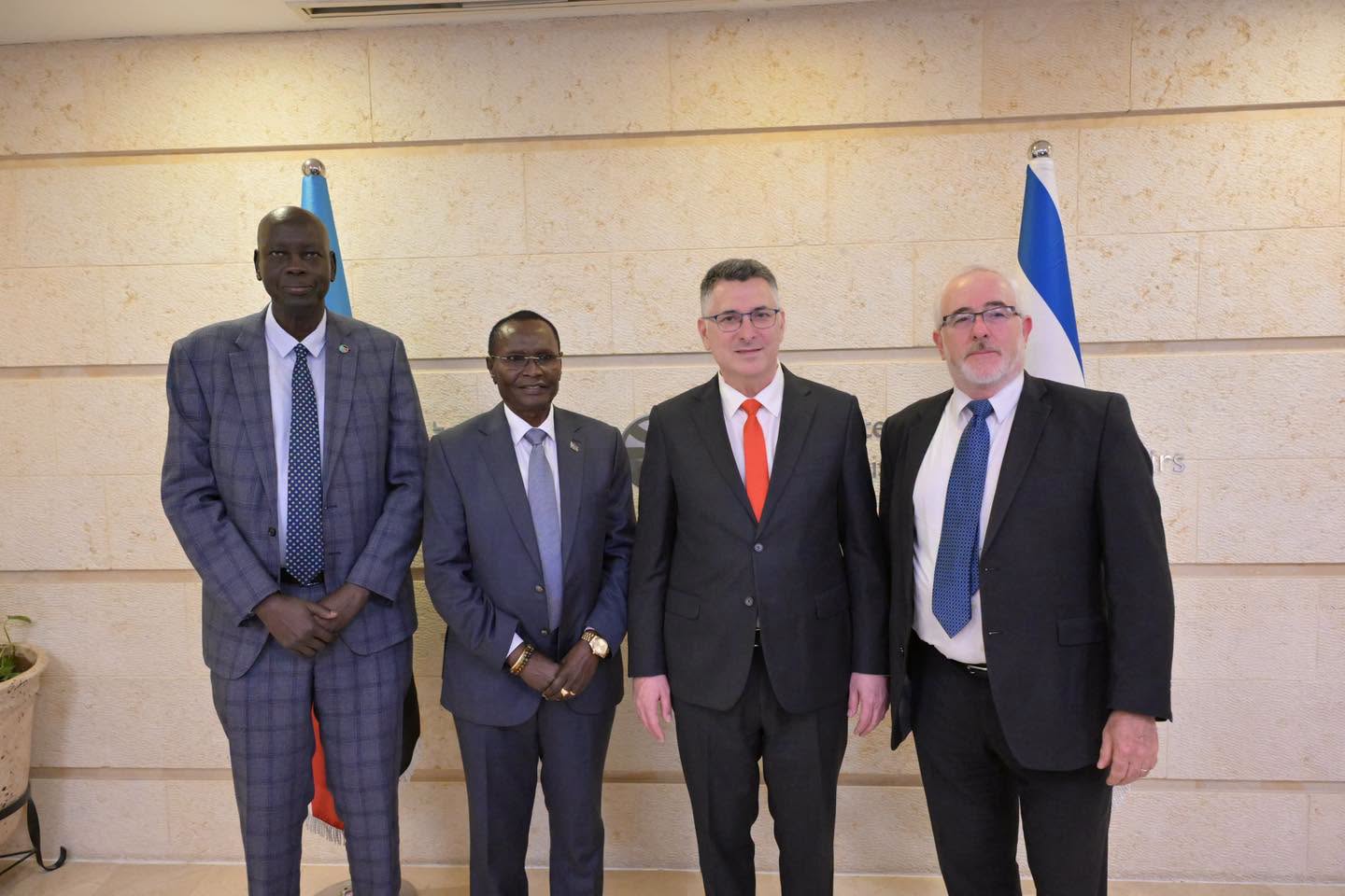 Hon. Amb. Dr. James Pitia Morgan, Minister of Foreign Affairs and International Cooperation met with his counterpart Hon. Amb. Gideon Sa,ar, Minister 