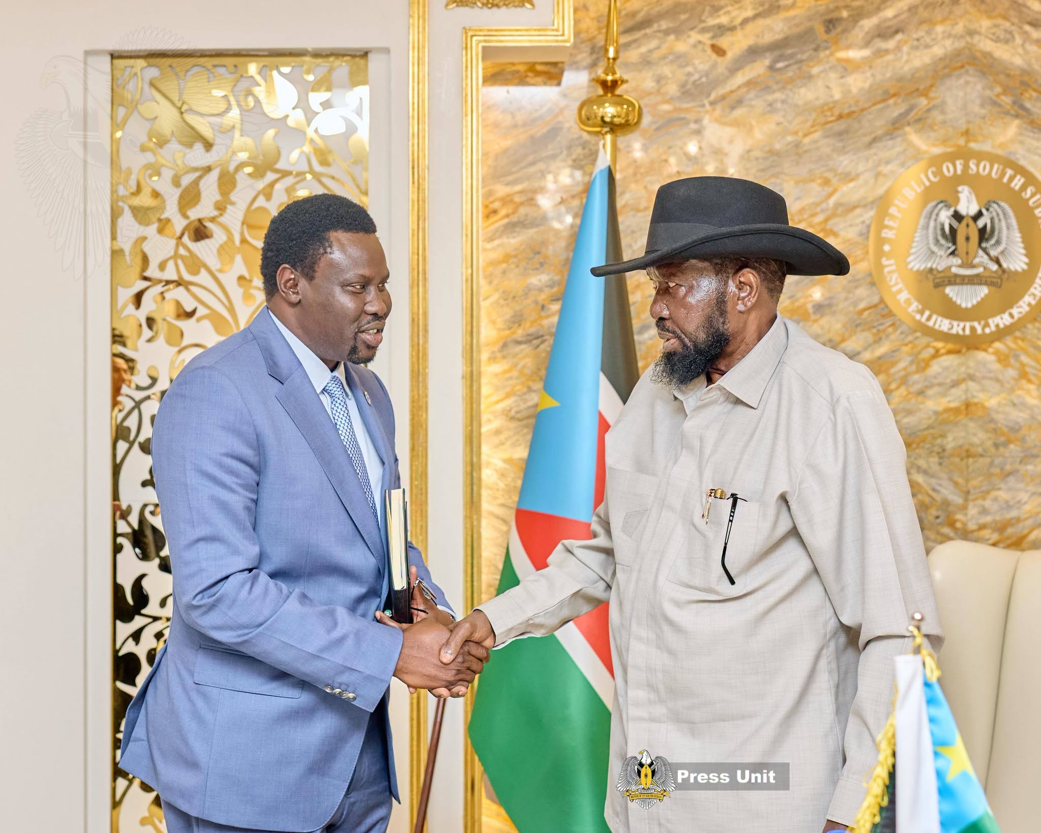 President of the Republic, H.E. Salva Kiir Mayardit, today received a briefing from the management of Dar Petroleum Operating Company