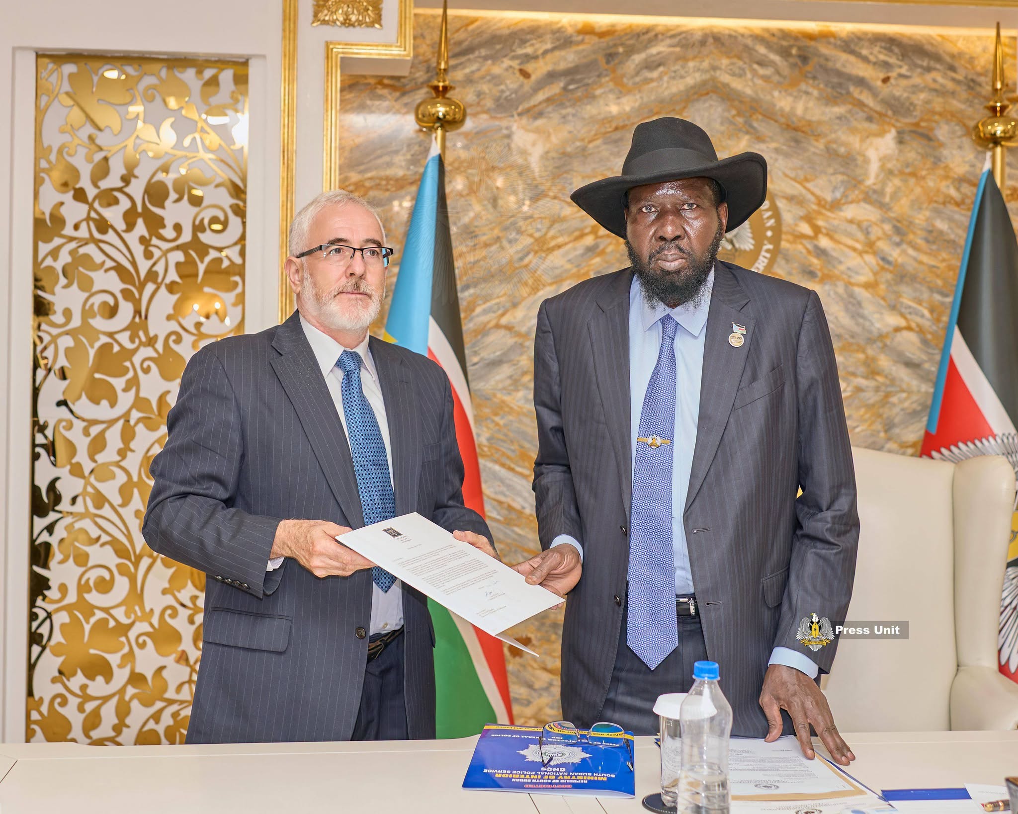 The President of the Republic His Excellency Salva Kiir Mayardit on Monday received a congratulatory message from Israeli President Isaac Herzog marki