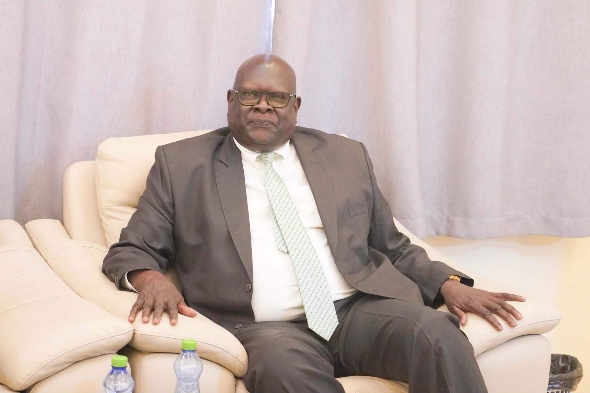 Hon. Tut Gatluak Manime, Presidential Adviser for National Security Affairs, accompanied by Hon. Amb. Dr. James Pitia Morgan, Minister of Foreign Affa