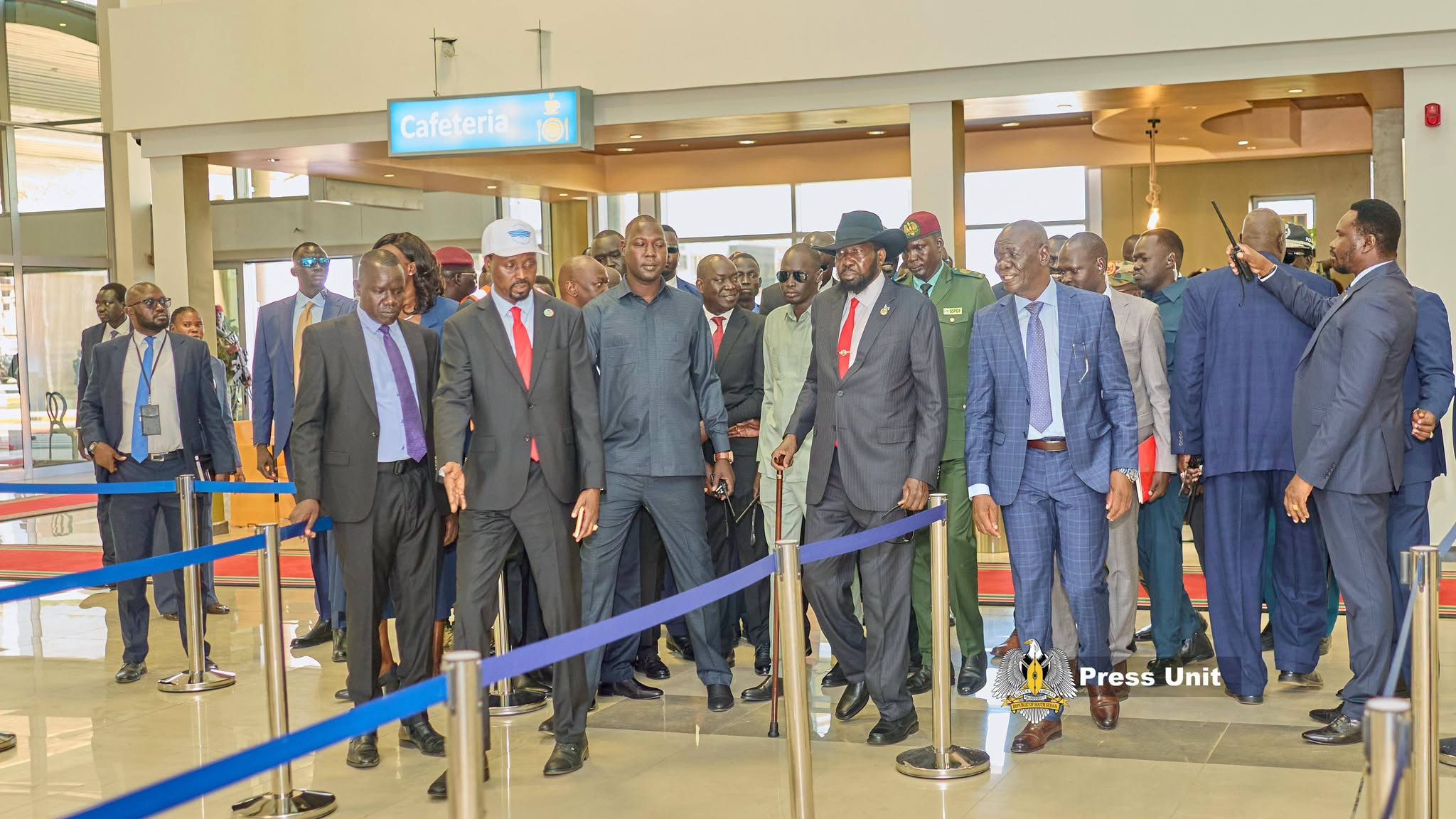 President Salva Kiir Mayardit today officially inaugurated the new Terminal Three at Juba International Airport