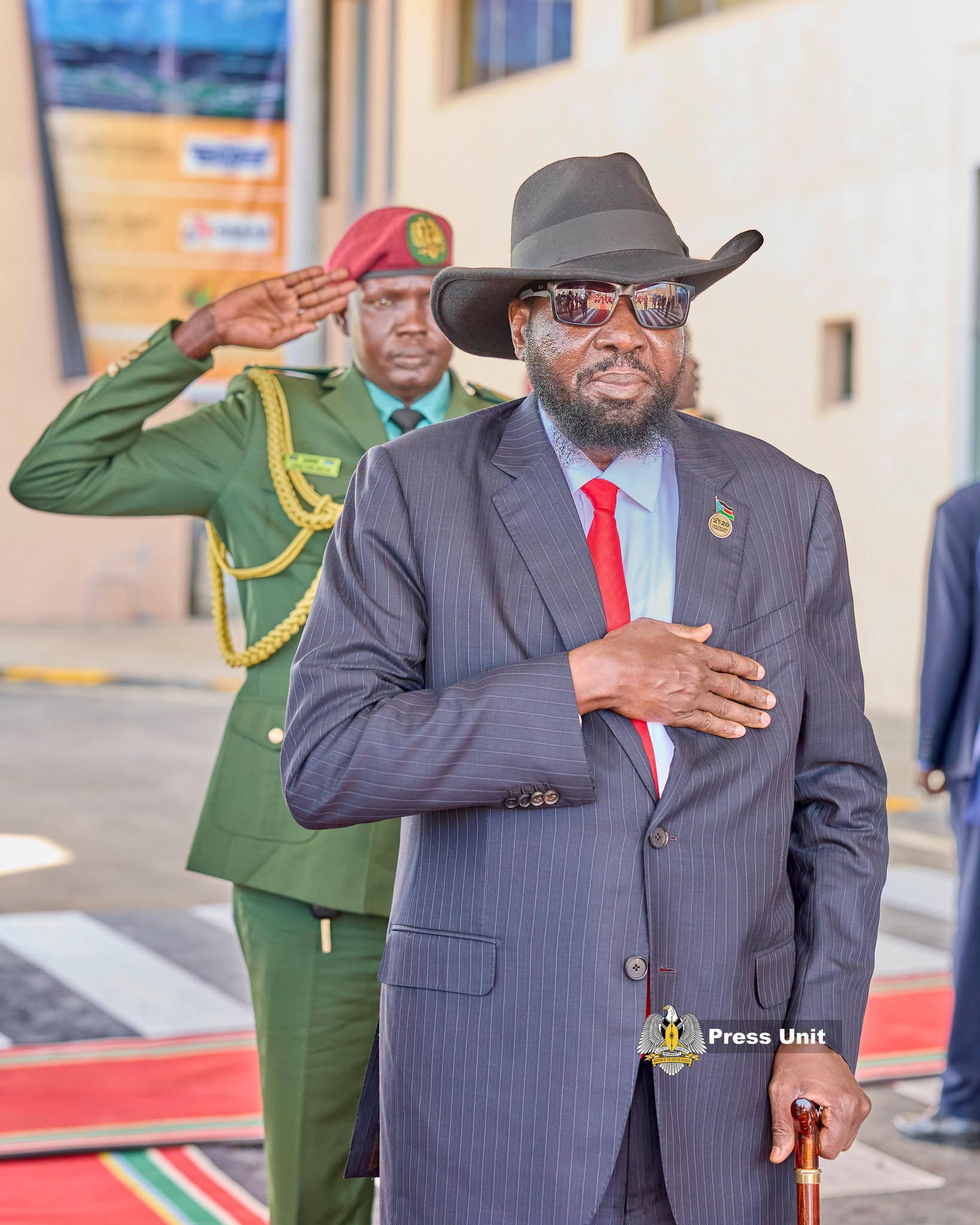 President Salva Kiir Mayardit today officially inaugurated the new Terminal Three at Juba International Airport