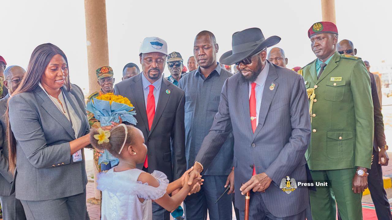 President Salva Kiir Mayardit today officially inaugurated the new Terminal Three at Juba International Airport