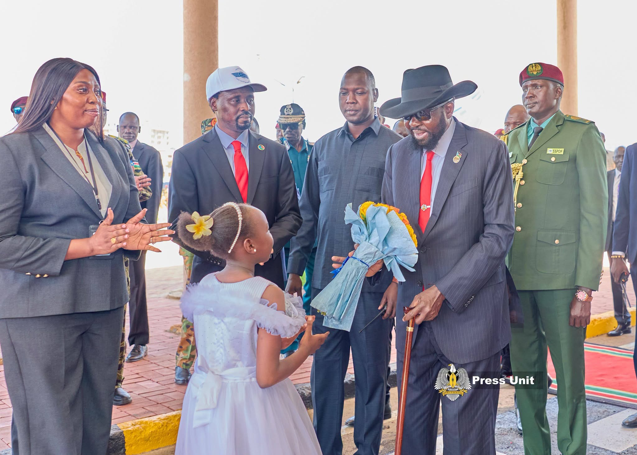 President Salva Kiir Mayardit today officially inaugurated the new Terminal Three at Juba International Airport
