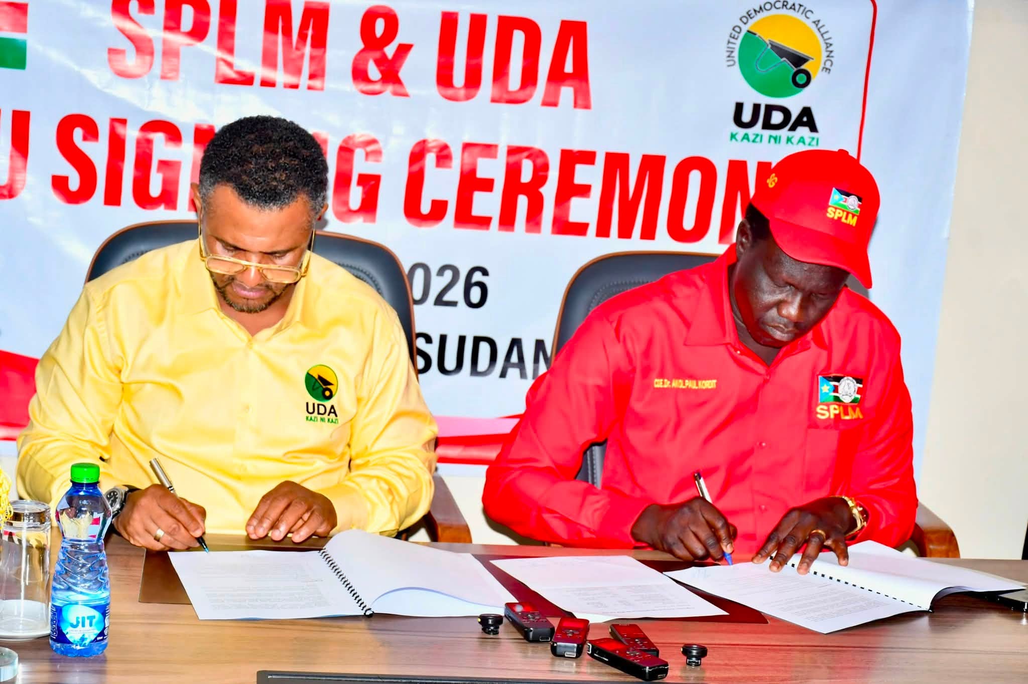 SPLM And Kenya’s Ruling UDA Sign Historic MoU, Formalising Strategic Partnership And Regional Integration
