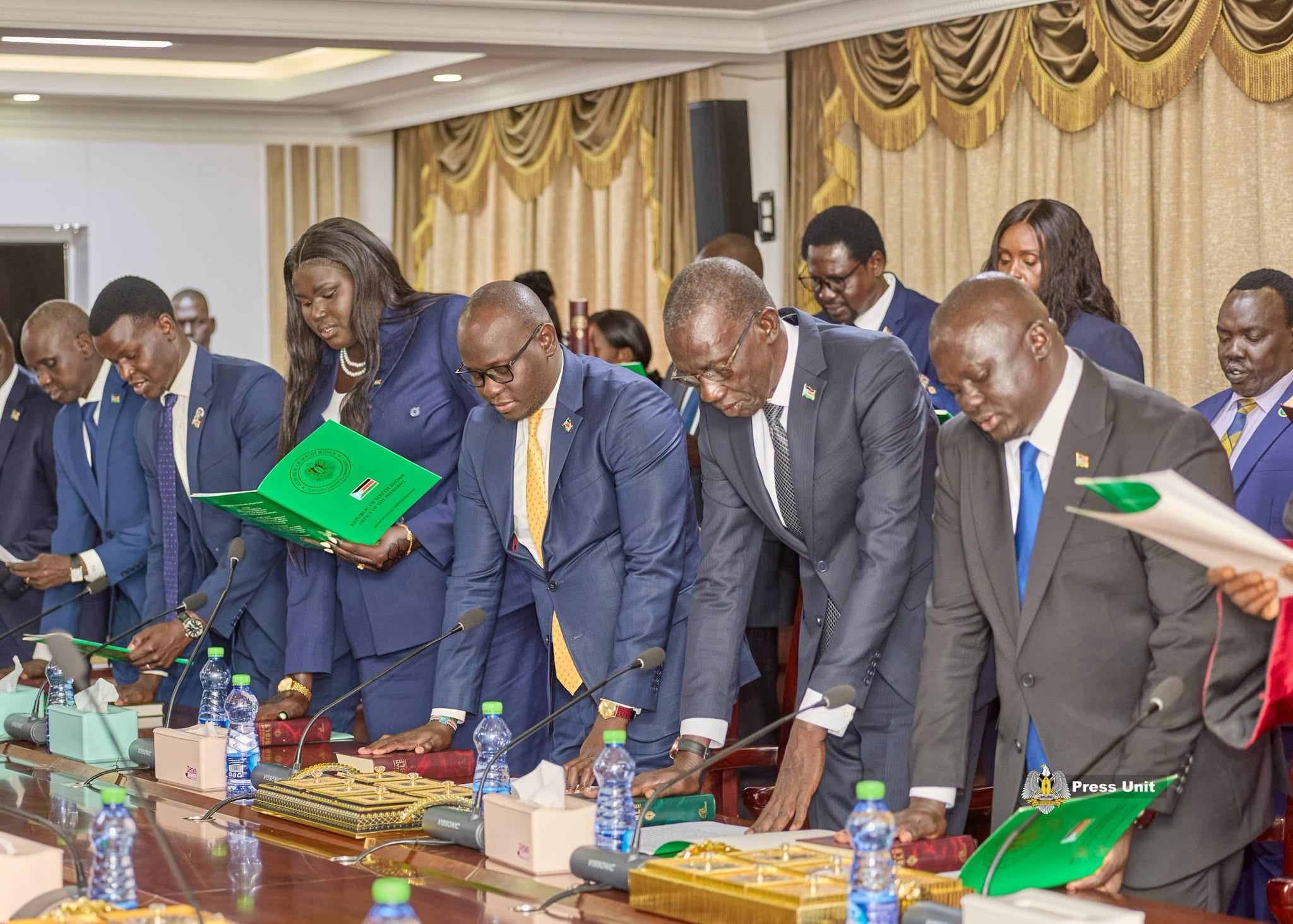 President Kiir Calls For Unity And Professionalism As He Swears In 14 New Ambassadors