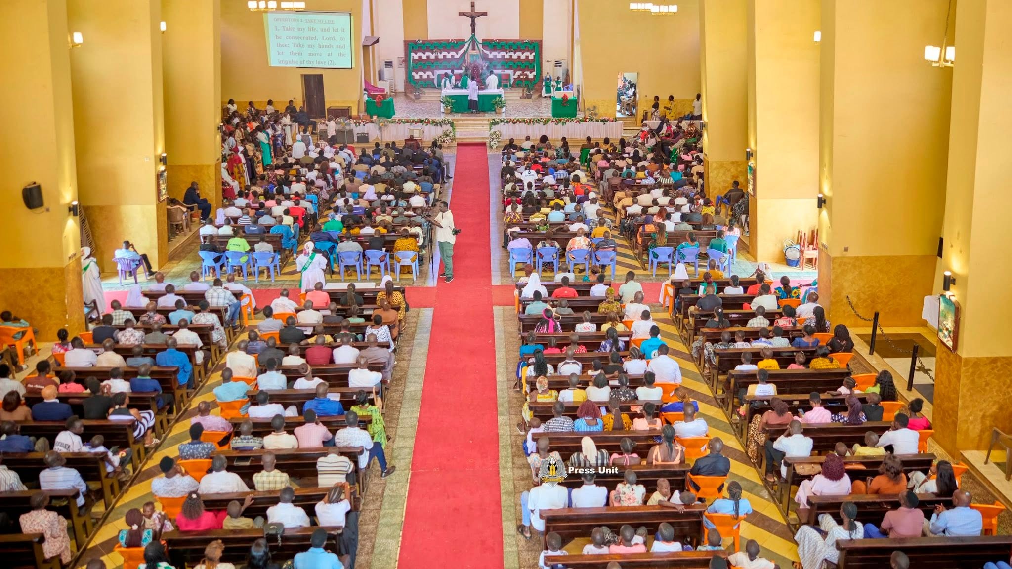 President Kiir Attends Holy Mass at St. Teresa Cathedral