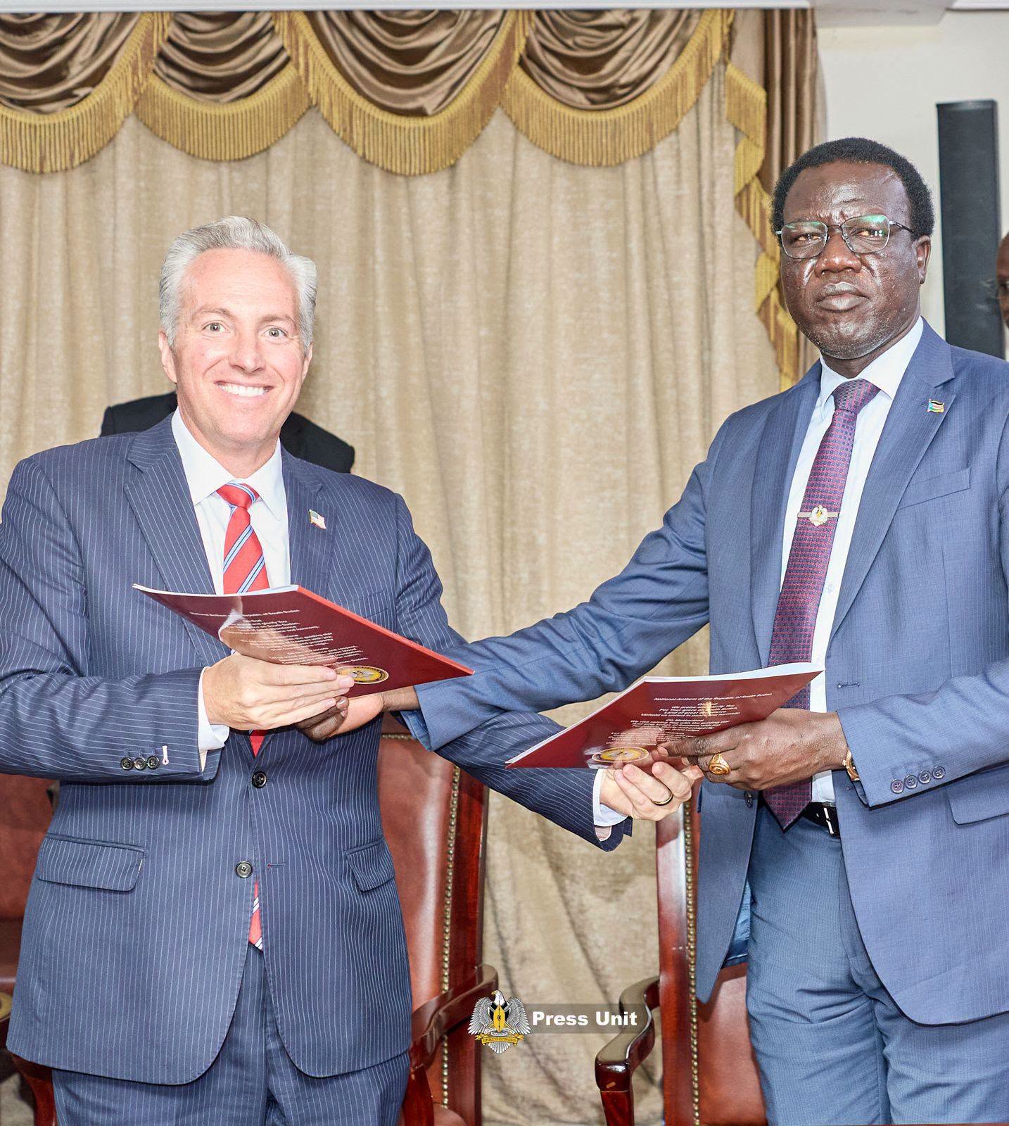 South Sudan And U.S. Center For Diplomacy Sign Strategic Cooperation MOU